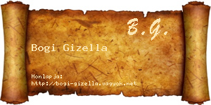 Bogi Gizella névjegykártya